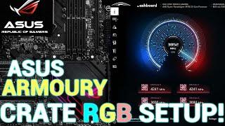 How to Setup ASUS Armoury Crate RGB! ASUS Armoury Crate Installation!