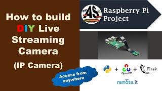 Raspberry Pi live streaming surveillance camera |access from anywhere| Raspberry Pi + OpenCV + Flask