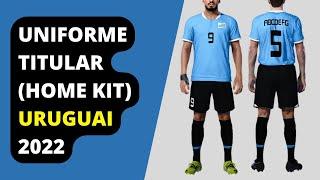 COMO FAZER UNIFORME TITULAR (HOME KIT) URUGUAY 2022 NO PES 2021 XBOX ONE