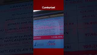 AKP'den CHP'ye geçmişti... Sancaktepe Belediyesi'nin borçları dev ekrana yansıtıldı