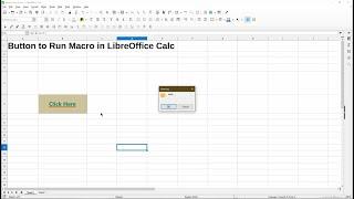 Add a Button to Run Macro in LibreOffice Calc