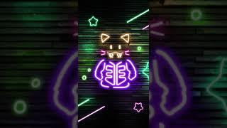 Galaxy Themes - [poly] colorful cute neon cat character