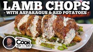 Lamb Chops with Asparagus & Red Potatoes | Blackstone Griddle