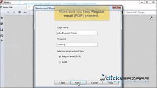 Configuring a POP email account with SSL in Opera Mail