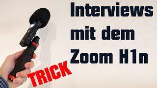 Bestes Interviewmikrofon? Zoom H1n ohne Störgeräusche mit diesem Trick!