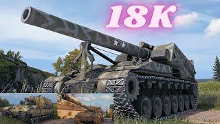 Artillery 18K Damage with Obj 261,Conqueror GC,T92 HMC   World of Tanks , WoT Replays tank game