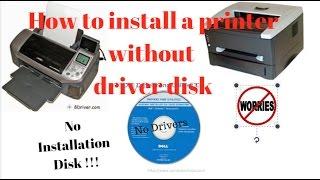 How to Install A Printer Without Installation Disk or Any Drivers || Curious Abeey