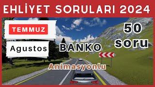 Ehliyet Sınav Soruları 2024 | Ağustos, Eylül Çıkmış Ehliyet Sorularını Çöz