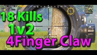 My First Day Playing Pubg Mobile 4Finger Claw +18 Kills