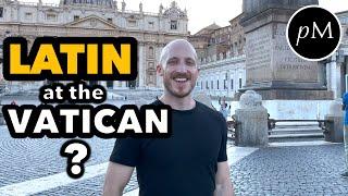 American speaks Latin at the Vatican with Priests 