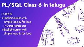 PLSQL Class 6 in Telugu| cursor| Implicit cursor| Explicit cursor| Cursor attribute