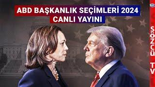 SON DAKİKA ABD Başkanlık Seçimleri 2024 Canlı - Donald Trump Kamala Harris'e Fark Attı