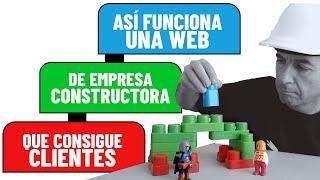 ASÍ funciona una PÁGINA WEB de una EMPRESA DE CONSTRUCCIÓN que consigue CLIENTES.