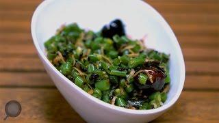 Easy Crunchy Spicy Green Beans Poriyal