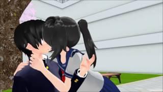 MMD - Kiss-  Yandere-chan x Senpai