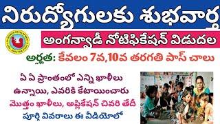 Anganwadi Vacancy 2023 || Ap Anganwadi notification 2023 || Anganwadi recruitment 2023 || e muchata