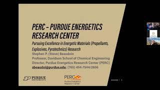 Explosives, Propellants, and Pyrotechnics: The Purdue Energetics Research Center