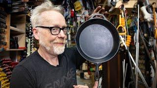 Why There's a Cast-Iron Pan Hanging in Adam Savage's Cave
