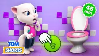 Toilet Saga: Part 1!  Talking Tom Shorts Compilation