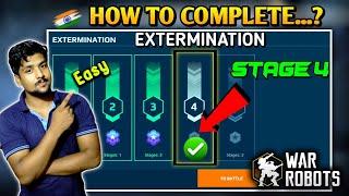 #warrobots  How To Complete Extermination Mode | war robot extermination stage 4 | war Robot |hindi