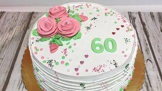 Торт с Юбилеем 60 лет женщине!!!