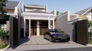 Sketchup House Design 15 (6 x 30 meter) + Enscape Rendering