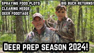 Deer season prep 2024. Food plot maintenance, clearing and a few of this years bucks!