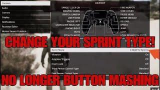 GTA 5 ONLINE UPDATE- HOW TO CHANGE YOUR SPRINT CONTROLS!