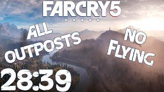 Far Cry 5 Speedrun All Outposts Virgin Grounded 28:39 [WORLD RECORD]