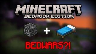 Playing Minecraft BedWars on Bedrock Edition for the first time