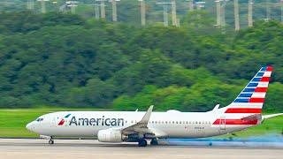 AA 590 Tire Explodes On Takeoff Catches Fire Tampa International Airport