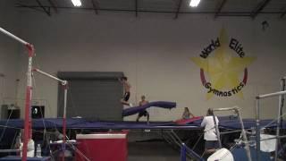 Quad Twisting double back flip Justice Frangipane