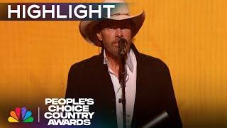 Toby Keith Accepts the Country Icon Award at the 2023 People's Choice Country Awards | NBC