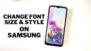 How to Change Font Size & Style on Samsung Phones (Samsung Galaxy A14 5G)