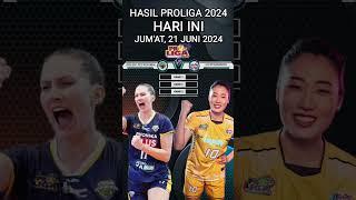 hasil Proliga 2024 Hari ini ~ Jum'at 21 Juni 2024 #volleyball #proliga2024 #proliga #bolavoli