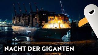 Nacht der Giganten: 400m Containerriesen in Waltershof (Beifang MSC Preziosa)