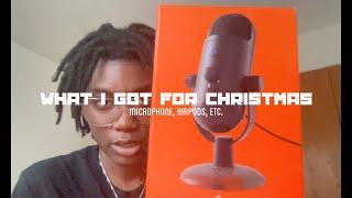 WHAT  I GOT FOR CHRISTMAS 2023 (microphone, airpods, etc.)