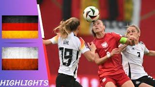 Germany vs Poland | Women's European Qualifiers - Highlights All Goals 31/05/24