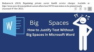 How to fix lengthy space in Microsoft Word 360 | Solve Extra Spacing Problem | macOS | Justify Text