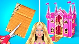 COMO FAZER UMA CASA DE BARBIE  De Pobre a Rica  Artesanatos Para Bonecas, por YayTime!