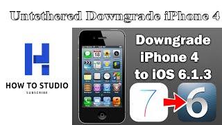 Untethered Downgrade iPhone 4 To iOS 6