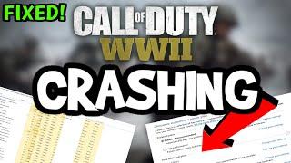 How To Fix COD WW2 Crashing! (100% FIX)