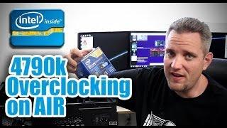 Overclocking the Intel 4790k with the MSI Z97 MPower on air!