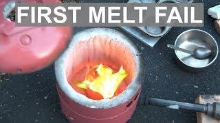 Melting Aluminum In The Helium Tank Foundry - FAIL- ELEMENTALMAKER