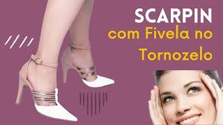 Scarpin com fivela no tornozelo