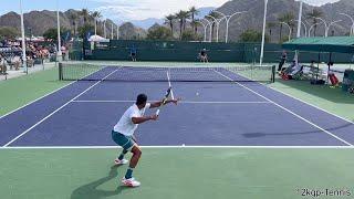 Arthur Fils & Alex Michelsen - 2024 IW Practice Match Highlights