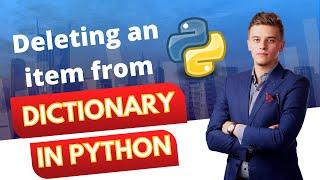 Python Tutorial | deleting an item from dictionary | remove an item from dictionary | #python | .py