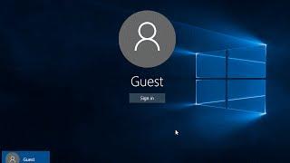 How to Create a Guest User Account In Windows 10