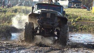 Off-road URAL on an off-road track