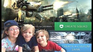 War Robots: Custom Game Mode Battles with My Kids!